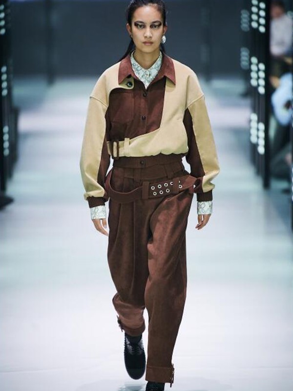 JINNNN女装2022秋冬季咖啡色风衣