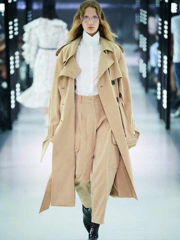 JINNNN女装2022秋冬季卡其色风衣