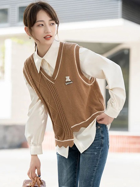 MIYU女装2022秋冬季白色衬衫