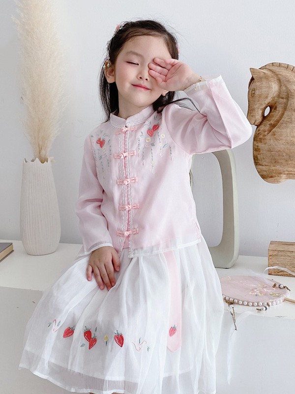 今兮古兮2022秋冬季粉色T恤