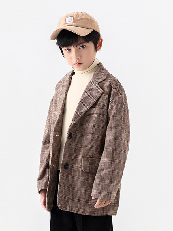 糖卡布衣童装2022秋冬季咖啡色打底衫