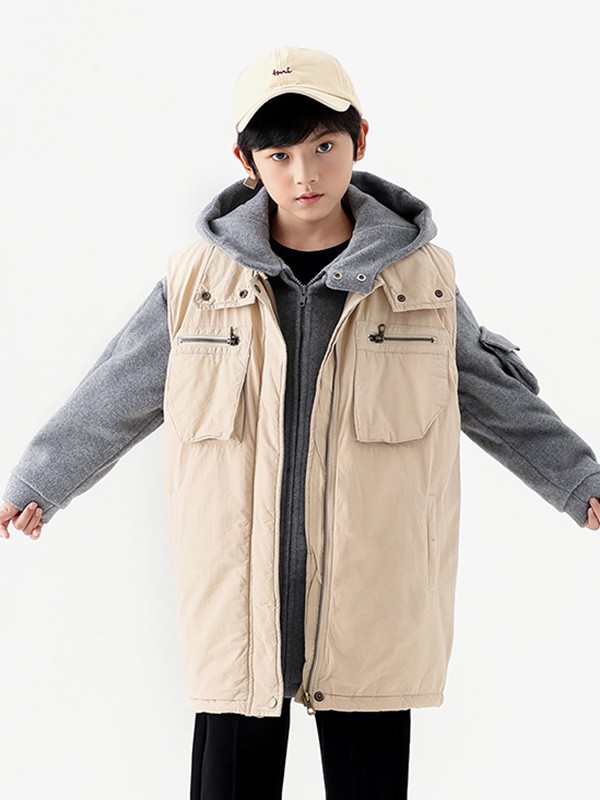 糖卡布衣童装2022秋冬季灰色卫衣