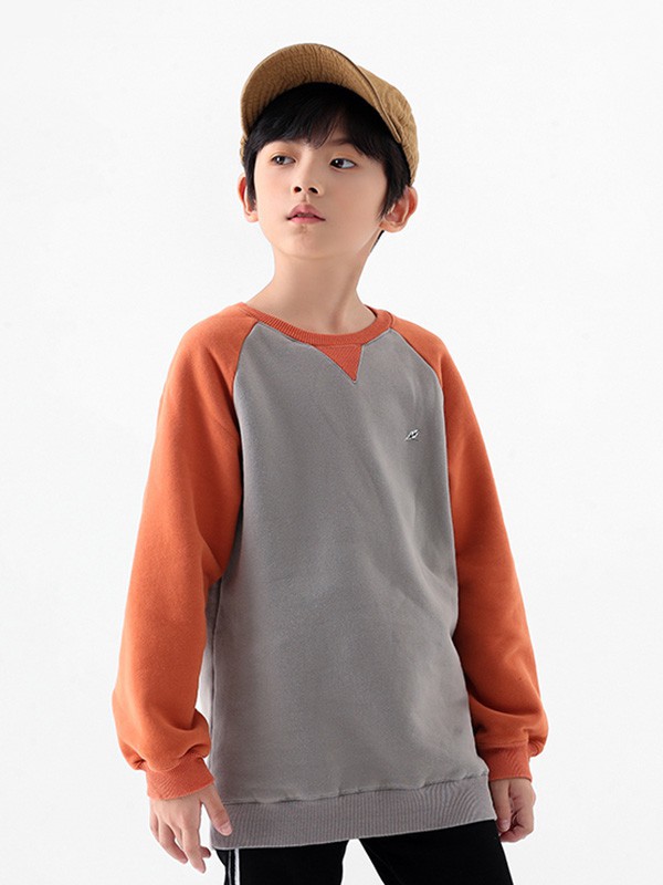 糖卡布衣童装2022秋冬季拼色T恤