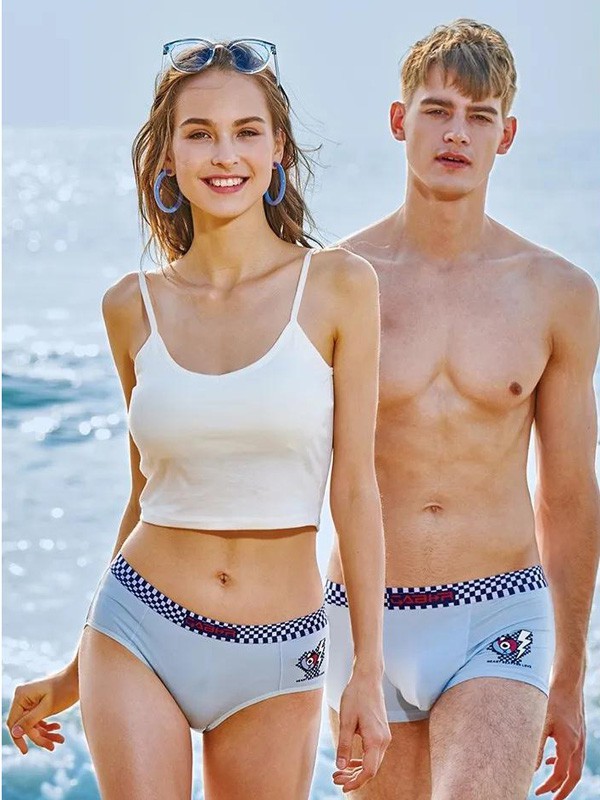 卡百利内衣2022秋冬季浅蓝色无痕内裤