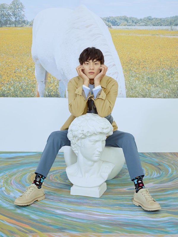 写生2023春夏季灰色长裤