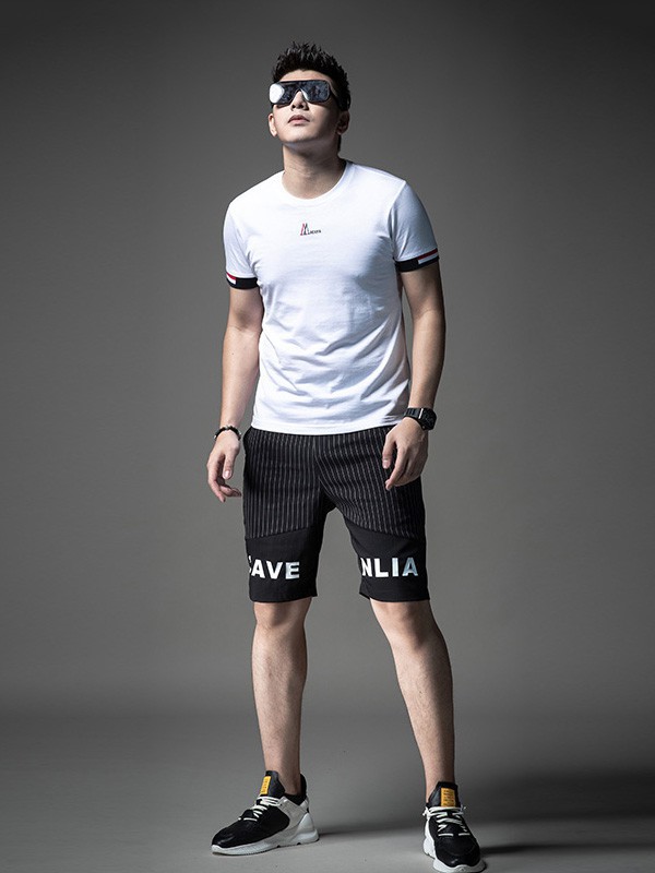 圣希梵男装2023春夏季白色T恤