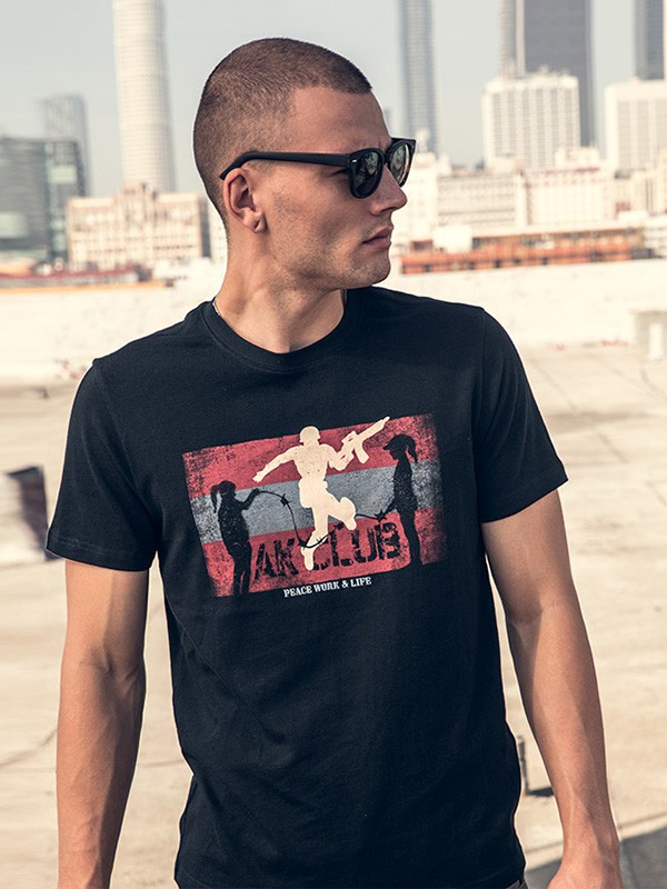 AKSERIES男装2023春夏季肤色T恤