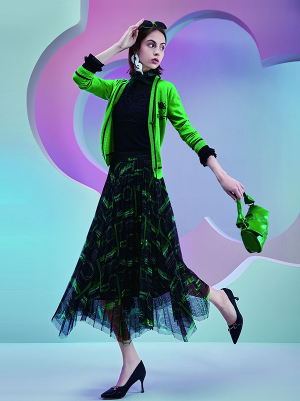 若岚菲女装2022秋冬季黑色长裤