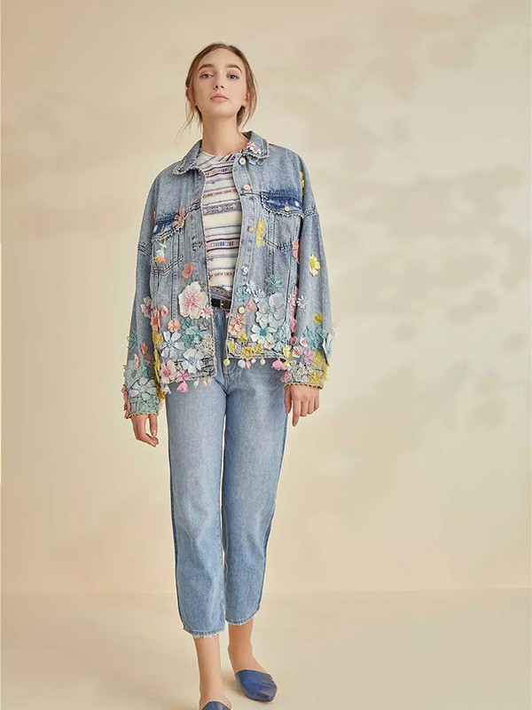 Cocktaillamode女装2022秋冬季蓝色外套