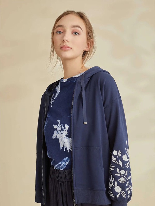 Cocktaillamode女装2022秋冬季蓝色外套