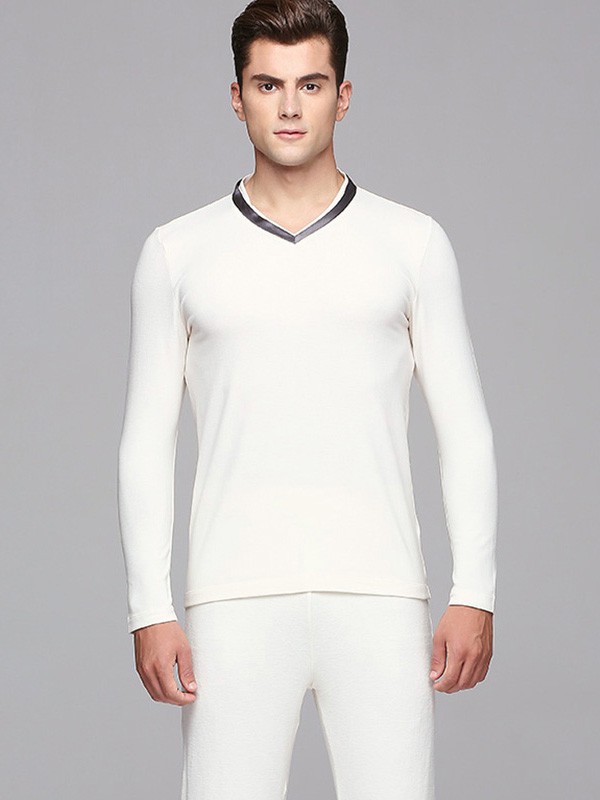 DEVERLI内衣2022秋冬季白色保暖内衣