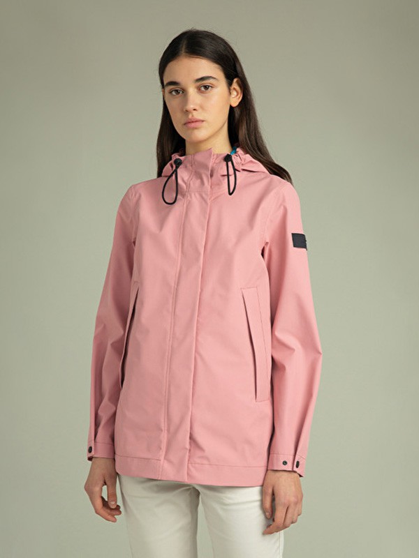 PEUTEREY休闲装2022秋冬季粉色冲锋衣