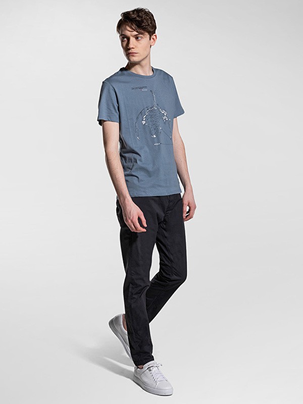 PEUTEREY休闲装2022秋冬季灰色T恤