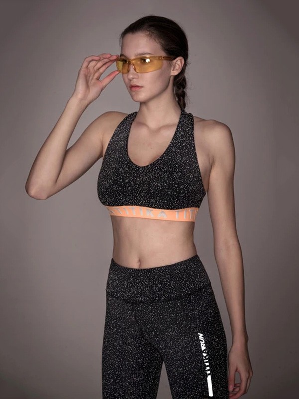 titikaactive运动装2023春夏季黑色运动型内衣