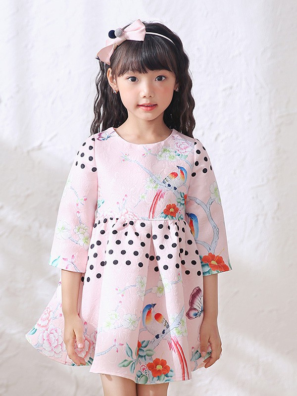 布布发现童装2022秋冬季白色连衣裙