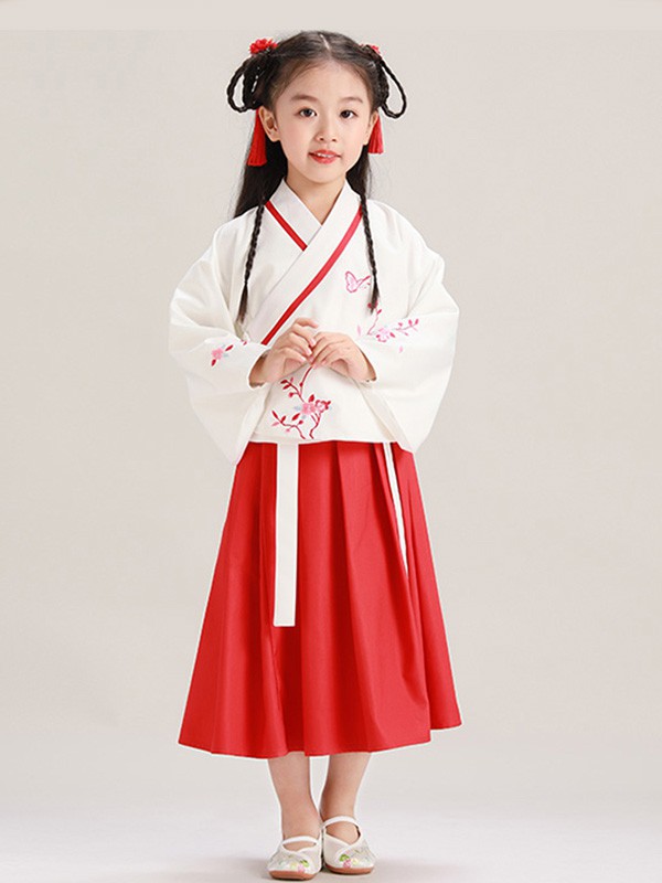 布布发现童装2022春夏季红色长裙