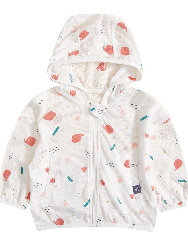 棉花堂童装2023春夏季白色外套