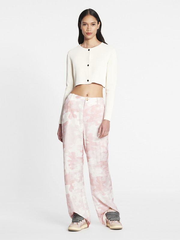 浪凡lanvin女装2022秋冬季白色针织衫