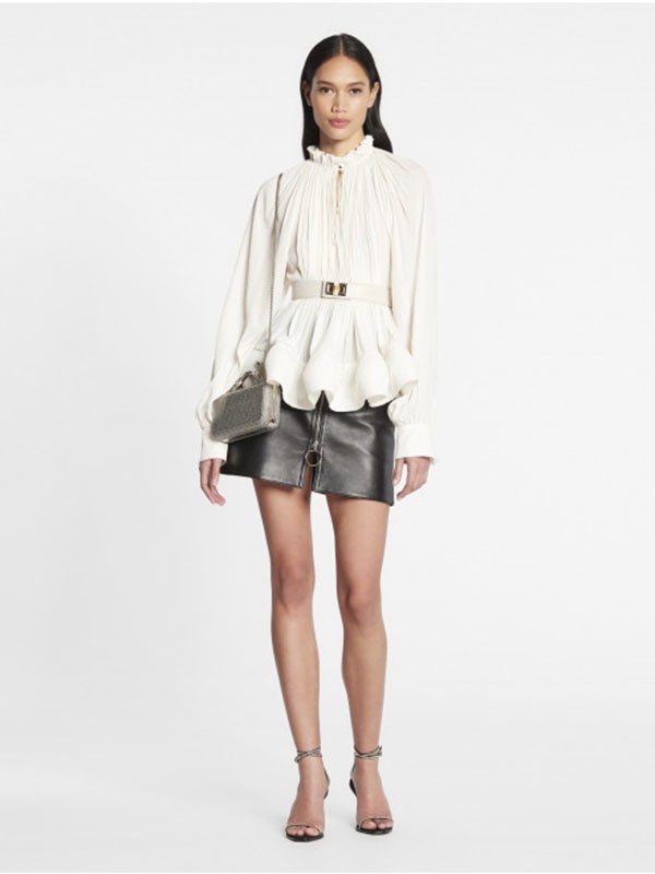 浪凡lanvin女装2022秋冬季白色上衣