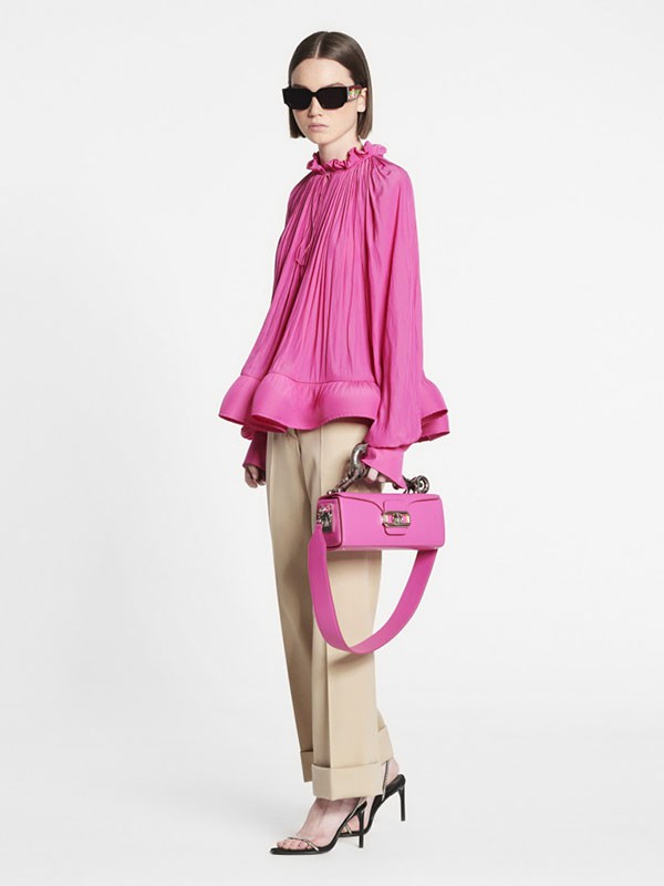 浪凡lanvin女装2022秋冬季粉色上衣