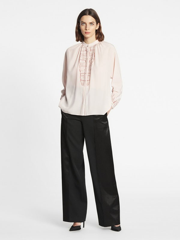 浪凡lanvin女装2022秋冬季白色衬衫