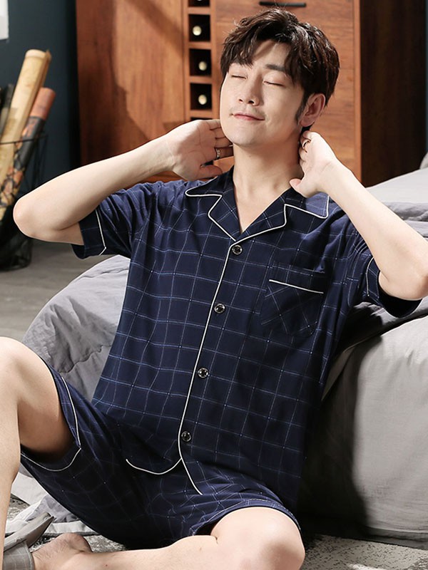 万家红2022秋冬季藏蓝色家居服