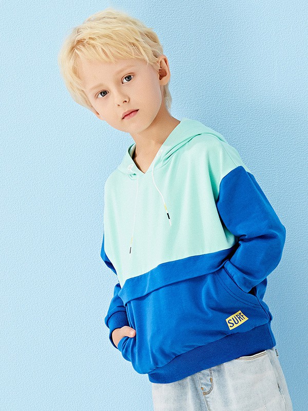 辛巴呐呐2022春夏季拼色卫衣