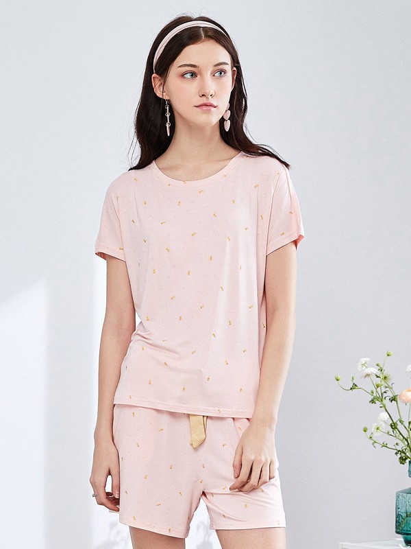 雅黛俪内衣2022秋冬季粉色家居服