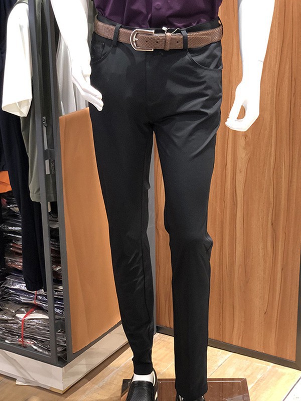 路卡迪龙男装2022秋冬季黑色长裤