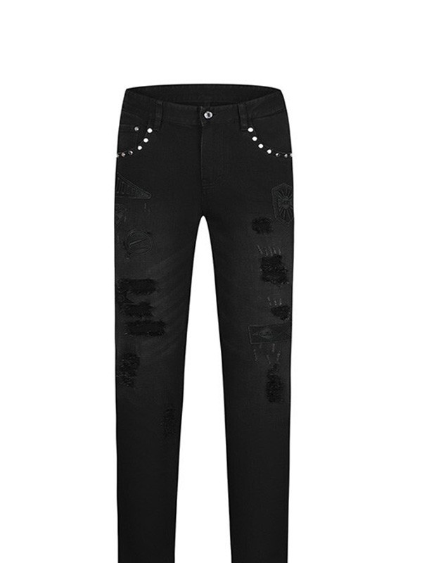 奥拉玛2023春夏季黑色长裤