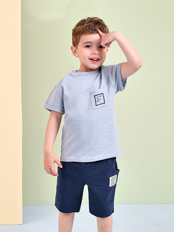 吉哩熊童装2023春夏季黄色T恤