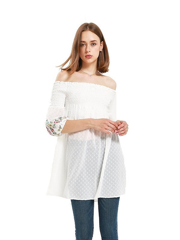 PERIGOT休闲装2023春夏季白色上衣