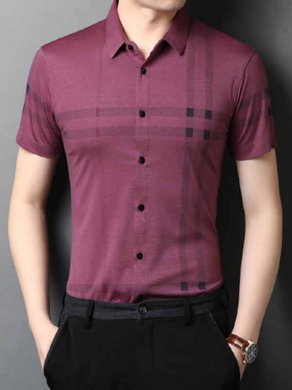 Vougeek2023春夏季粉色衬衫