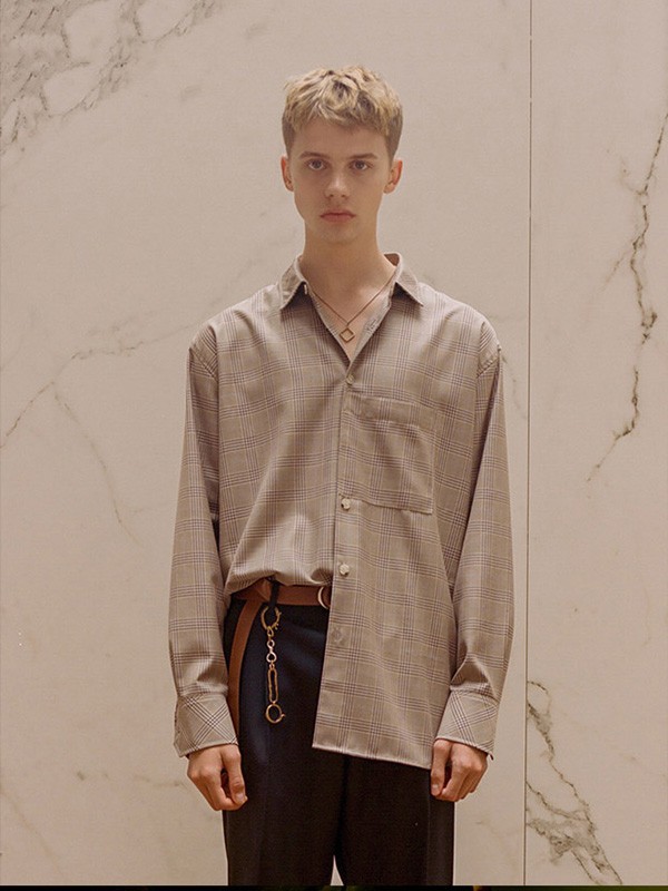 安德森·贝尔休闲装2023春夏季灰色衬衫