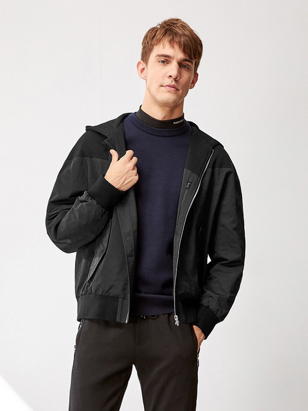 海一家男装2022秋冬季黑色背心