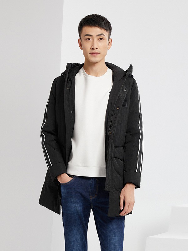 海一家男装2022秋冬季白色针织衫