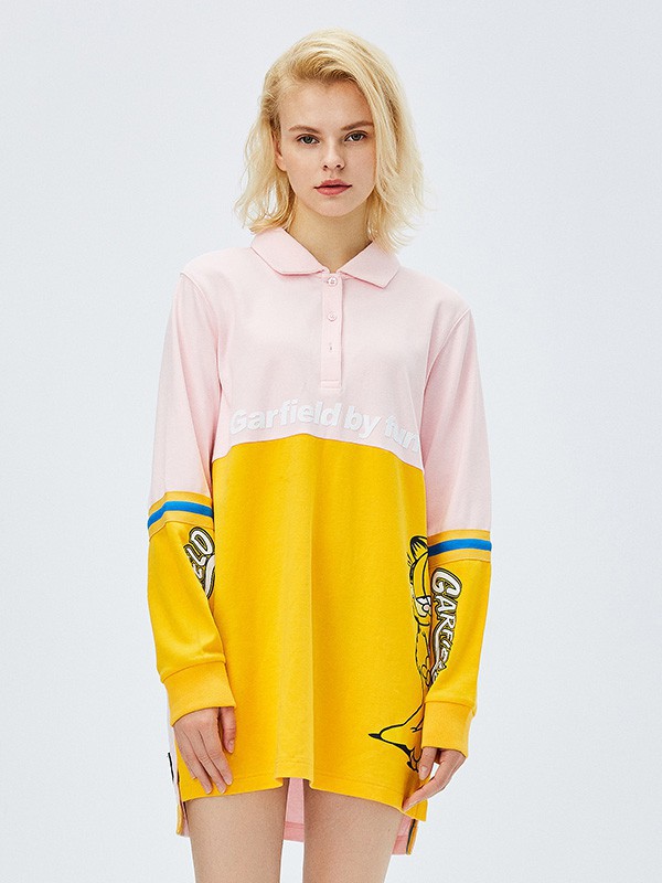 FUN休闲装2022秋冬季拼色衬衫