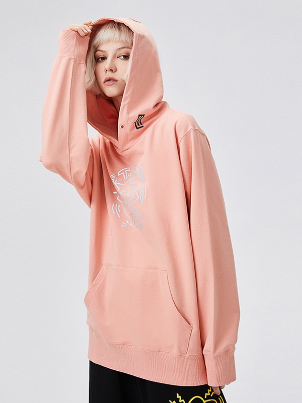 FUN休闲装2022秋冬季粉色卫衣