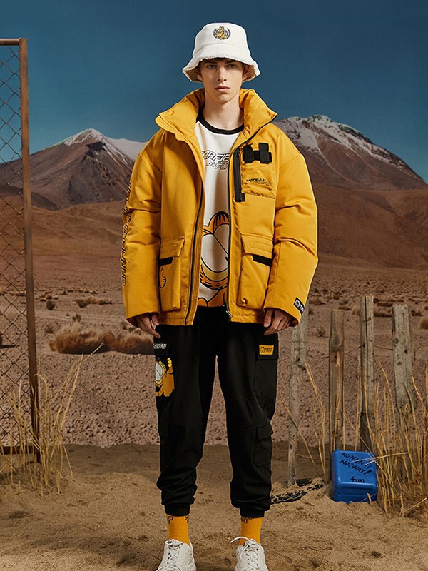 FUN休闲装2022秋冬季红色棉服