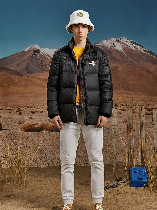 FUN休闲装2022秋冬季黑色棉服