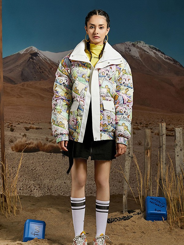 FUN休闲装2022秋冬季白色毛衣裙