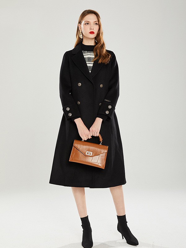 Gerolamo女装2022秋冬季黑色大衣