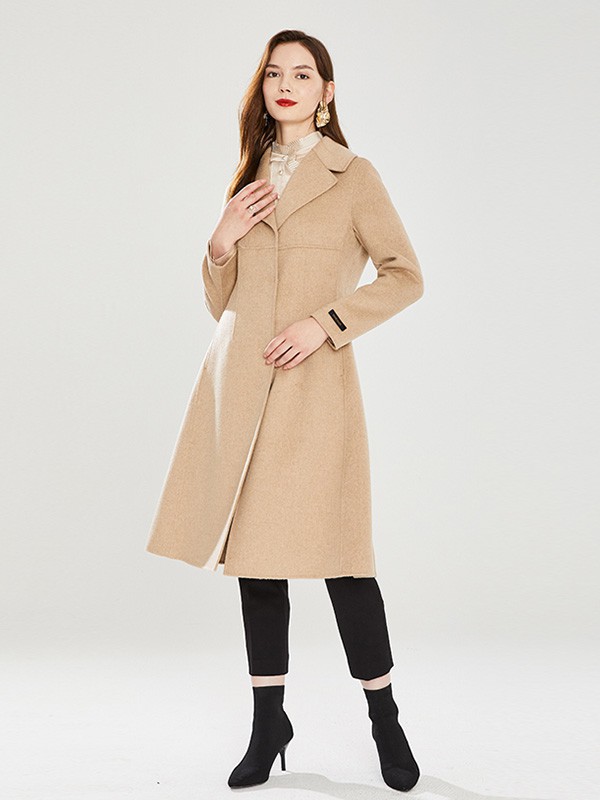 Gerolamo女装2022秋冬季卡其色大衣