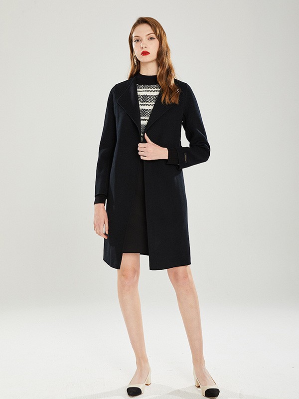 Gerolamo女装2022秋冬季黑色大衣