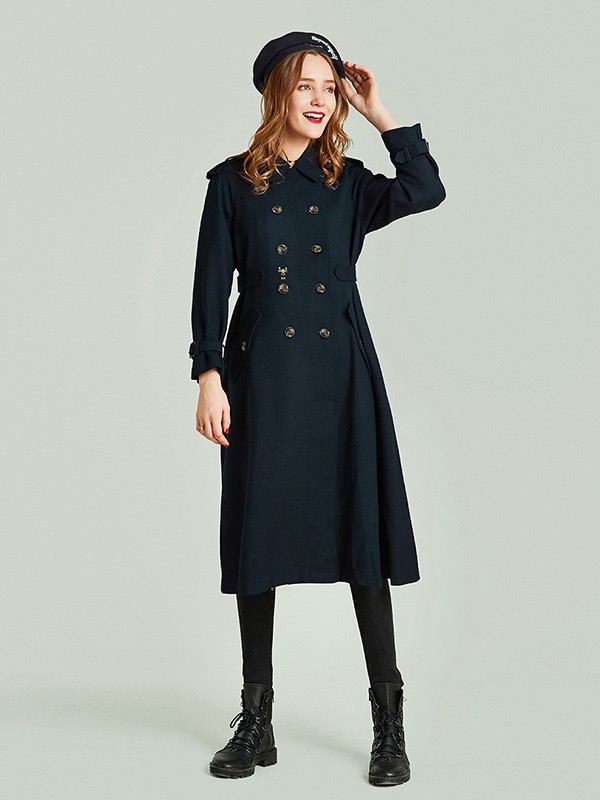 HAVVA女装2022秋冬季黑色连衣裙