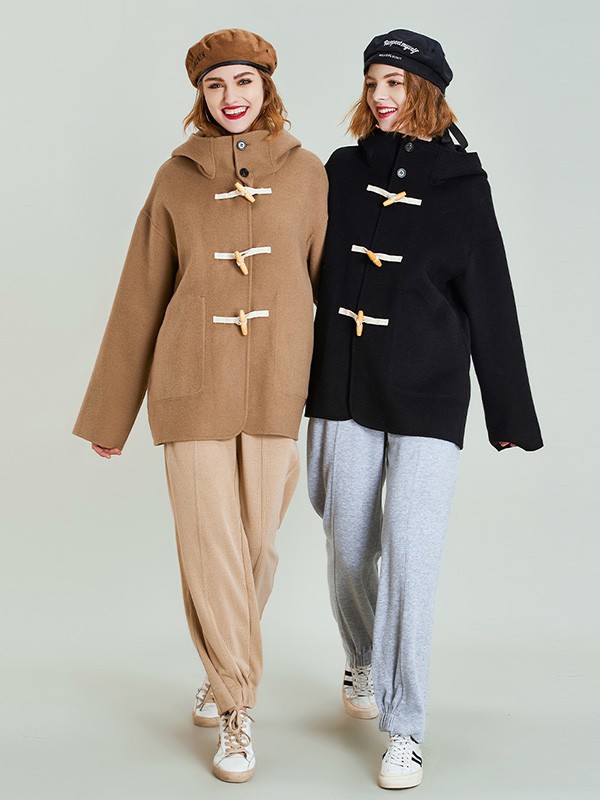 HAVVA女装2022秋冬季棕色大衣