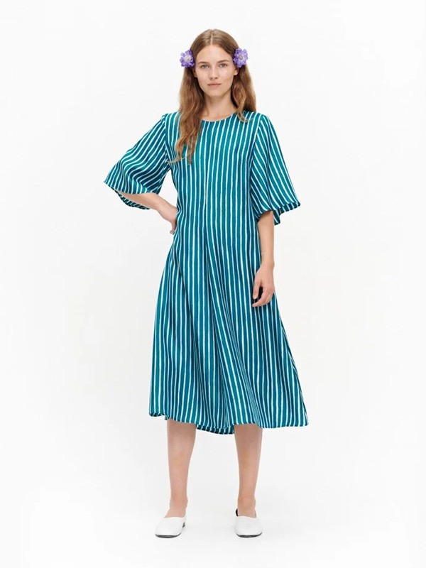 马里梅科2023春夏季蓝色连衣裙