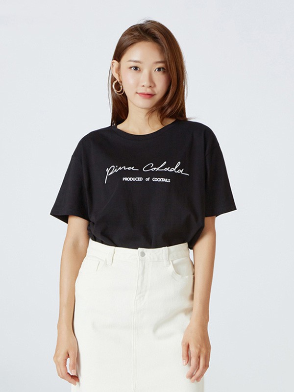 MIXXO休闲装2023春夏季黑色T恤