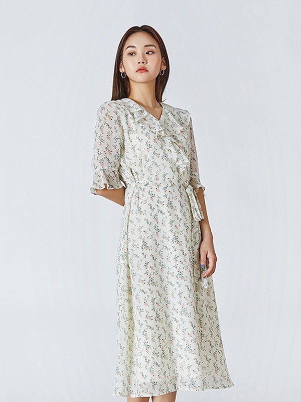 MIXXO休闲装2023春夏季白色连衣裙