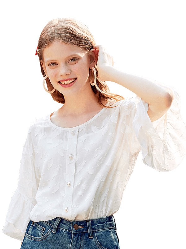 Rosel女装2023春夏季白色衬衫